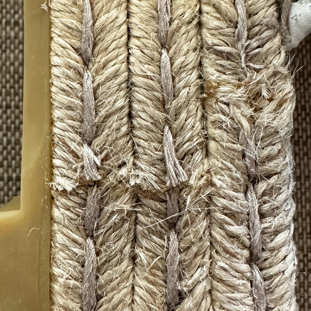 GUCCI platform Charlotte Matelasse gold GG logo espadrille jute mule - Picture 7 of 9